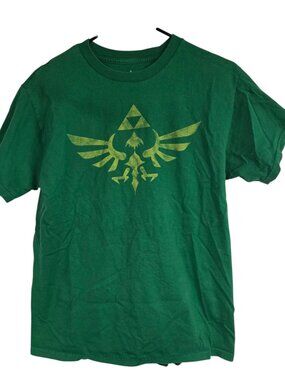 The Legend of Zelda Skyward Sword Women's Medium Shirt Green 2017 Nintendo